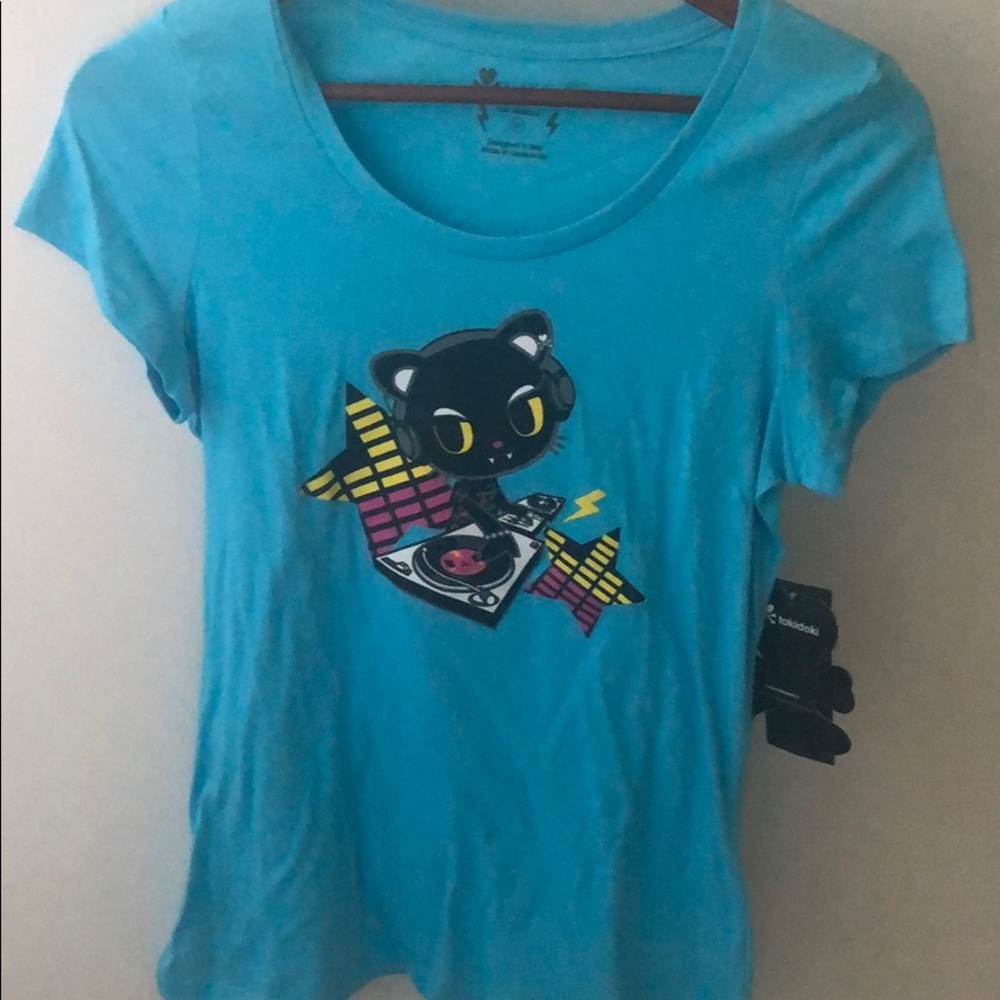 Tokidoki Dance Machine Ice Blue T-Shirt Medium NWT
